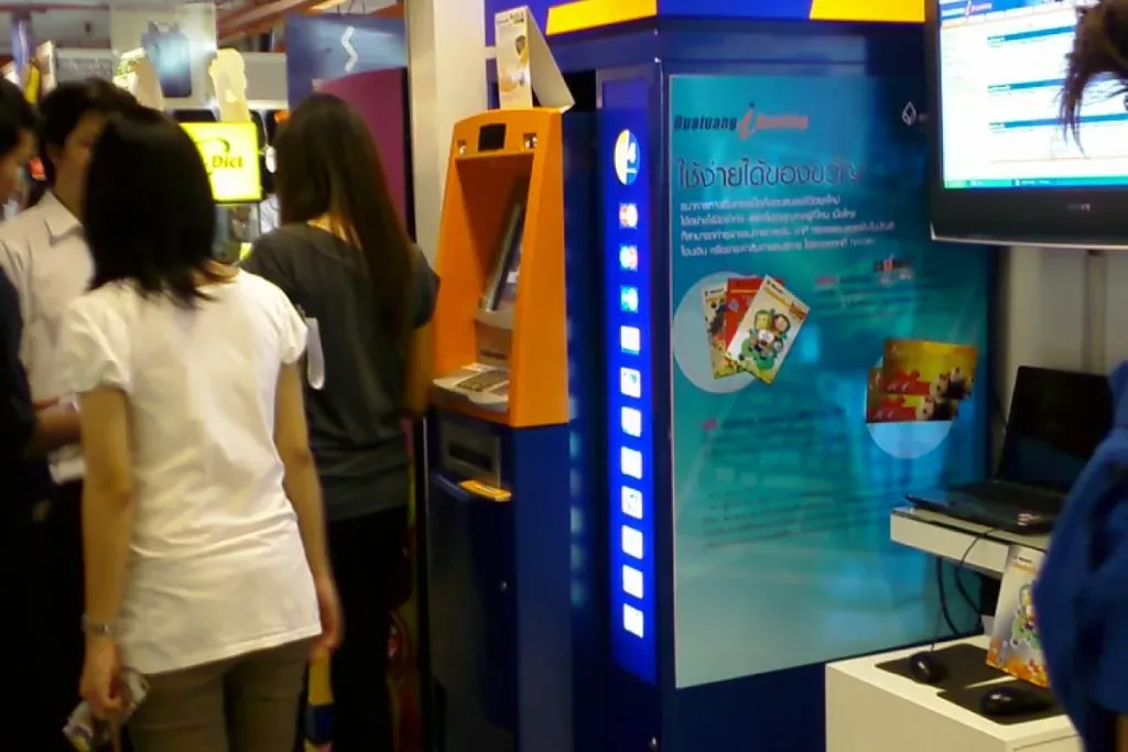 Bangkok Bank branch ATM in Thailand where DTV visa holders are declined for new accounts