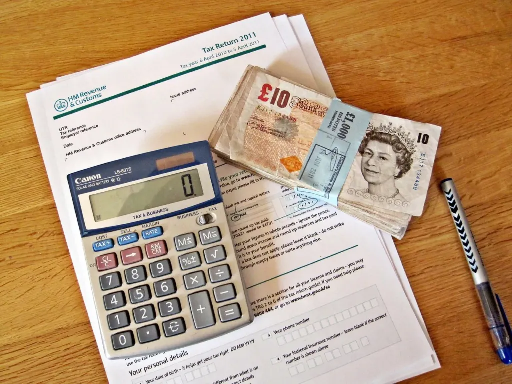 Calculator and paperwork representing Thailand foreign income tax for retirees in 2026