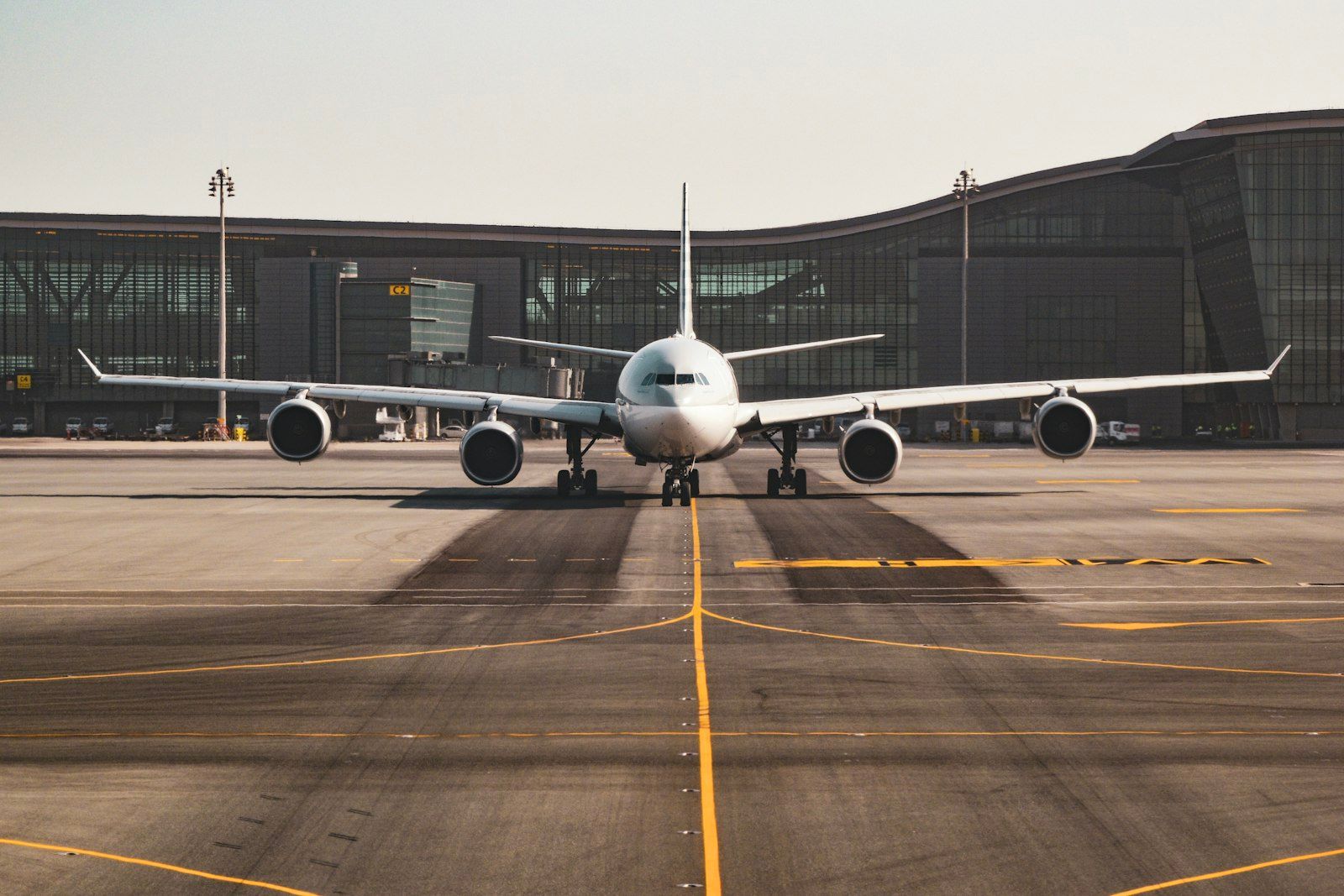 Aircraft at the gate before a Thailand tourist visa arrival and immigration check
