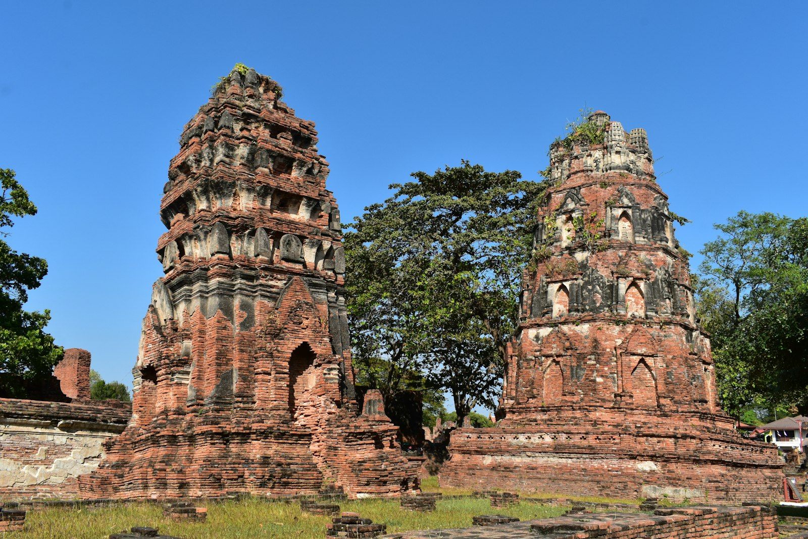 The ancient temple towers of Ayutthaya, Siam's capital for over 400 years