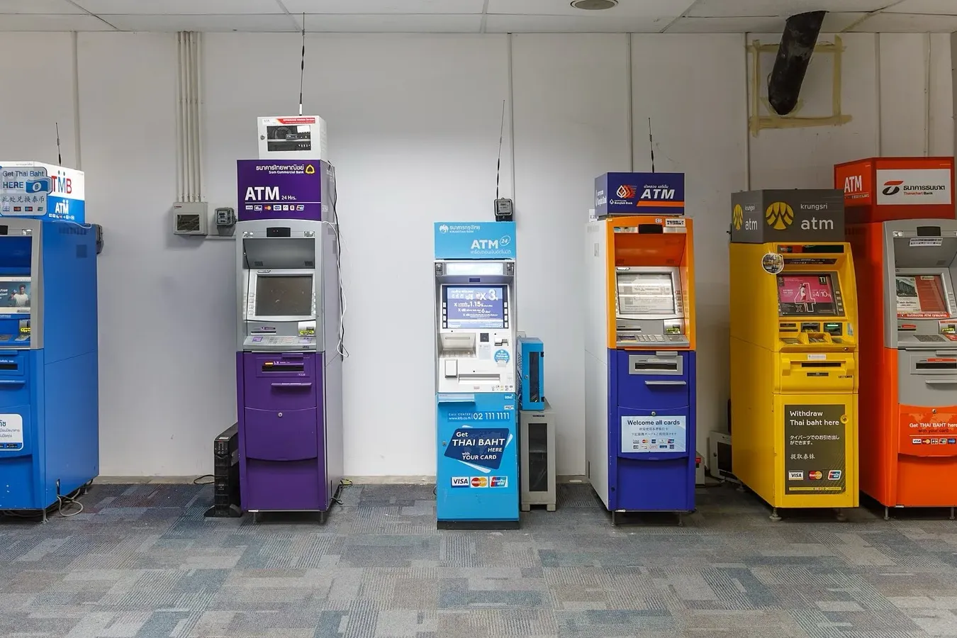 Bank ATMs in Phuket, the safest place to withdraw cash and avoid card skimming in Thailand