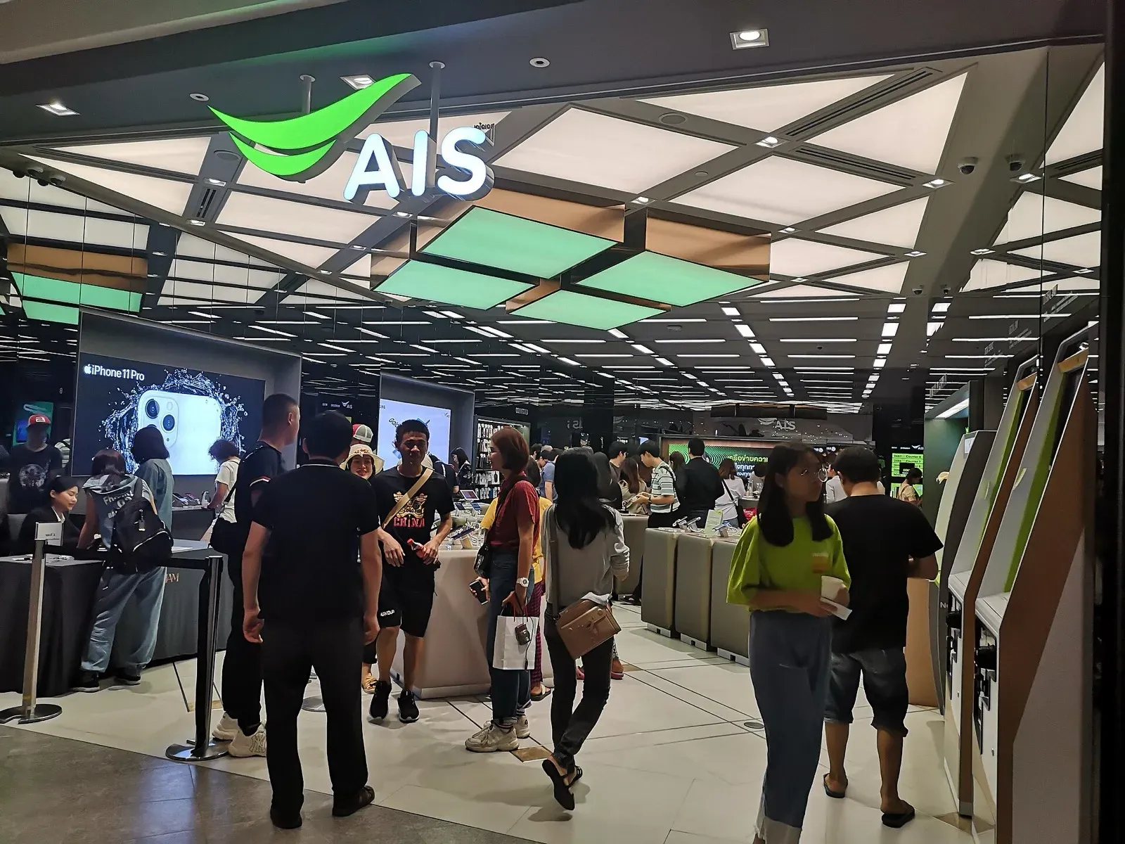 ais tourist sim AIS tourist SIM shop inside a Thailand shopping mall