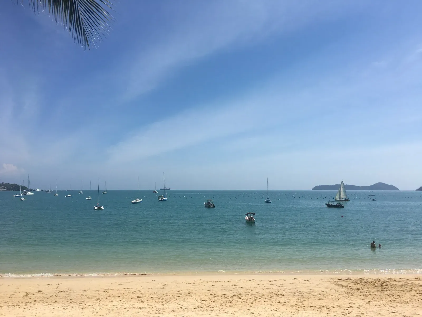 Cape Panwa beach on the east coast Panwa Beach on Cape Panwa, one of Phuket's quiet east coast swimming bays