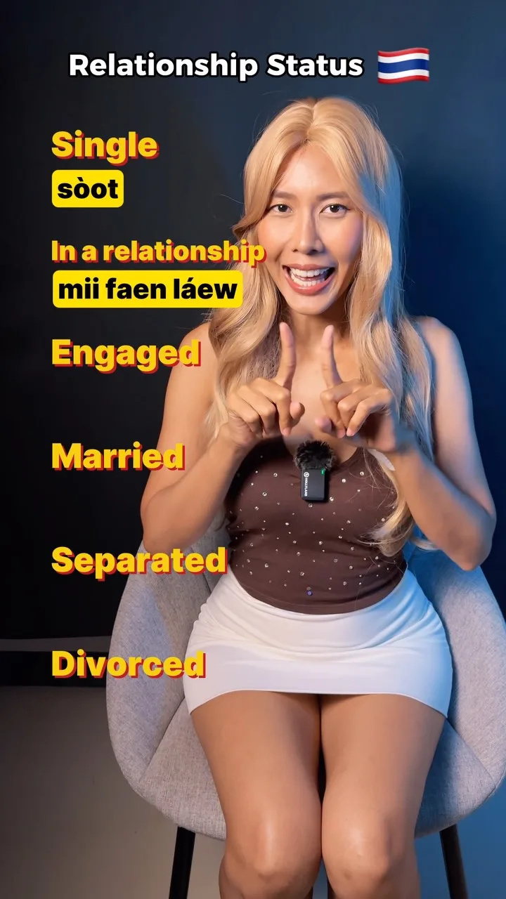 How to Say Your Relationship Status in Thai, Phuket short video