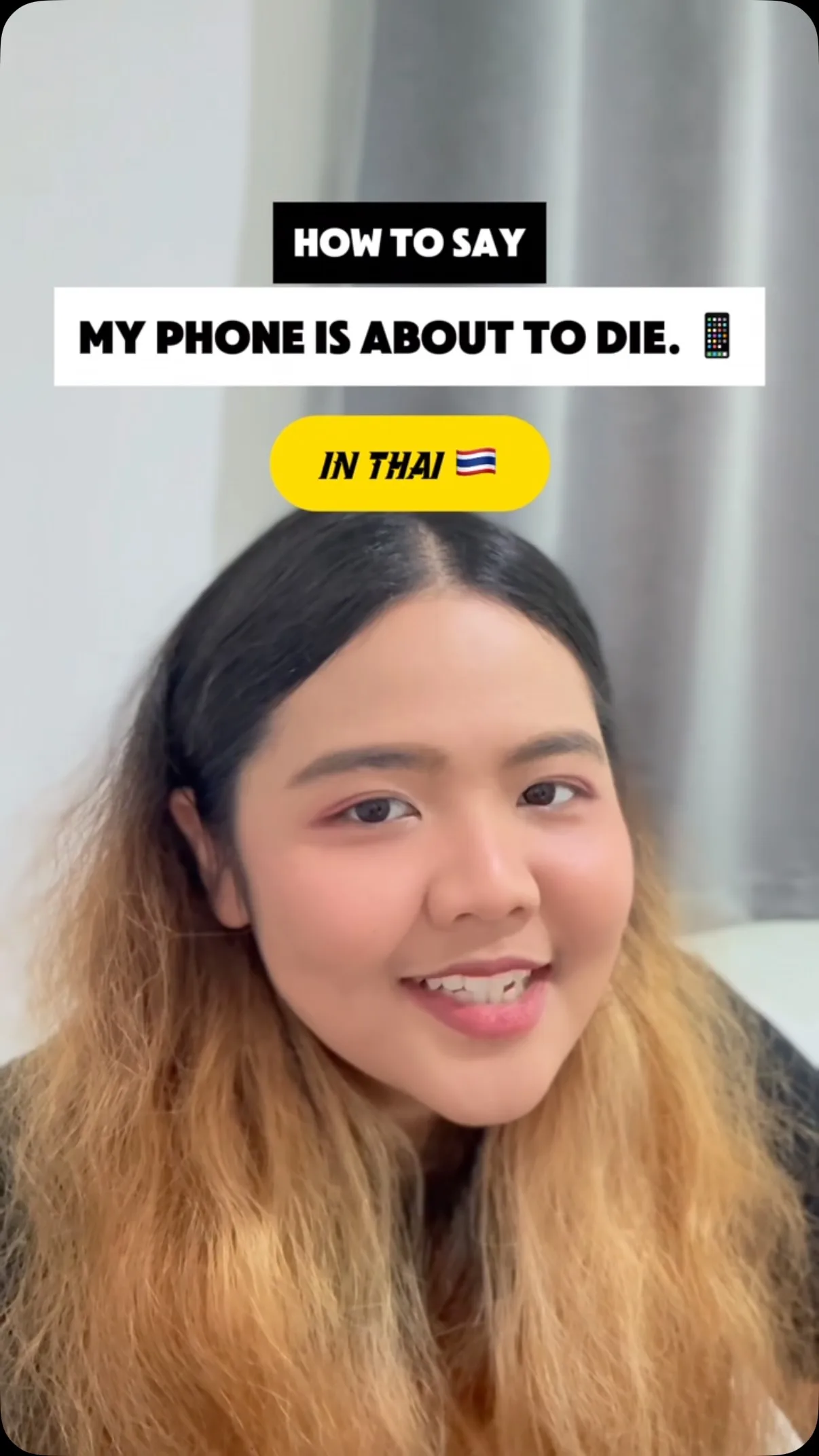 How to Say My Phone Is About to Die in Thai, Phuket short video