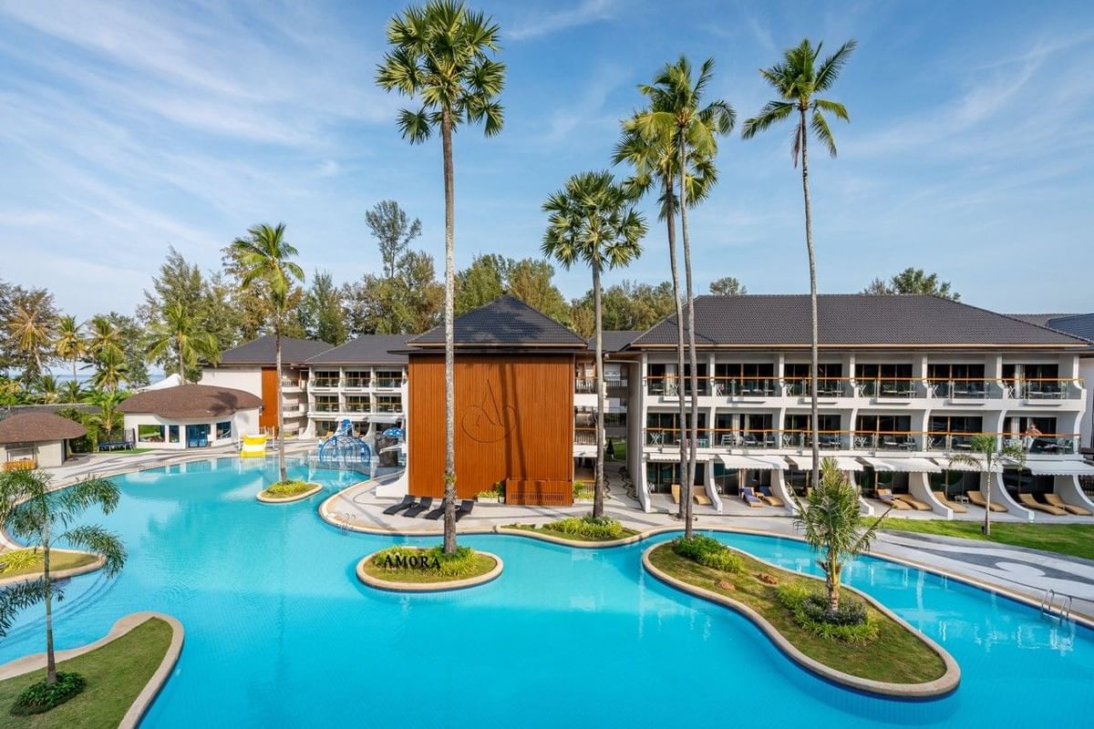 Amora Beach Resort Phuket outdoor swimming pool, Bangtao Beach