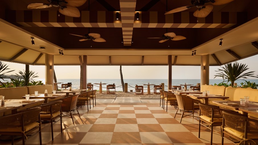 Casuarina Beach Club beachfront restaurant at Dusit Thani Laguna Phuket