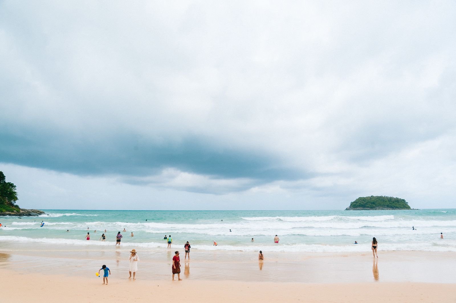 Sunset over Kata Beach on Phuket's west coast