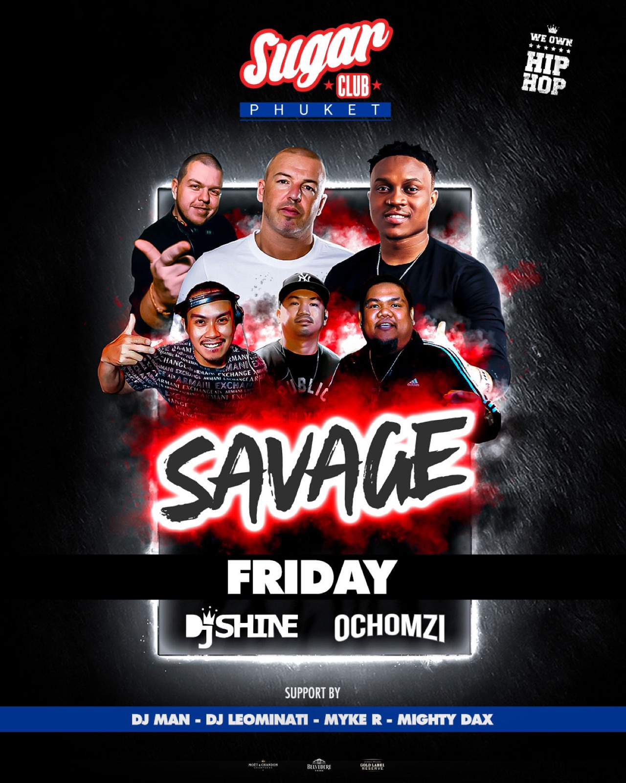 Friday Savage hip hop night at Sugar Club Phuket on Bangla Road