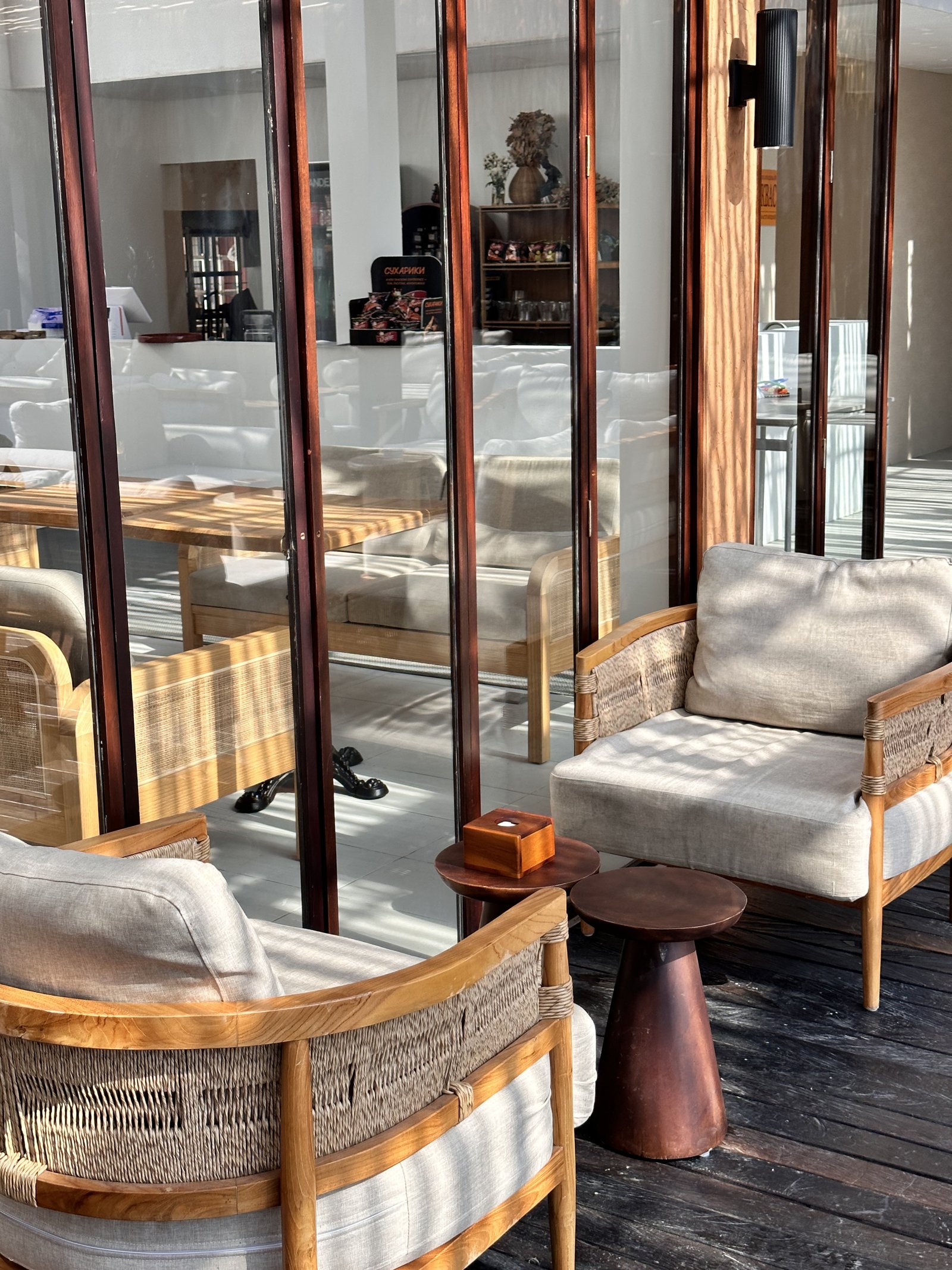 Indoor lounge seating at ZIMA Spa & Wellness, Rawai, Phuket